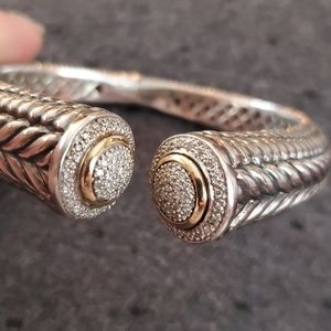 Beautiful bracelet 925 & 14 k gold